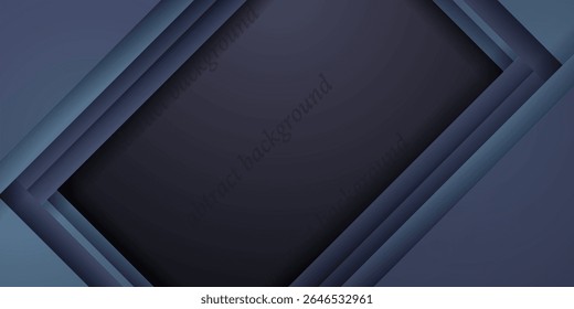 Dark blue corporate tech art. eps 10, poster in vector illustration