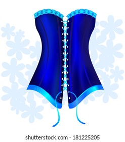 dark blue corset