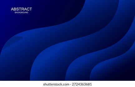 Fondo abstracto de curva azul oscuro. Composición dinámica moderna de la onda para el Fondo de pantalla, telón de fondo, cubierta, folleto.