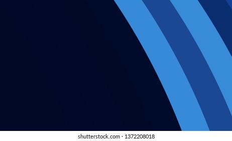 Dark Blue Curved Stripes Background Vector Art