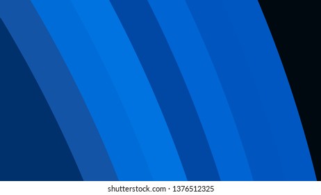 Dark Blue Curved Stripes Background