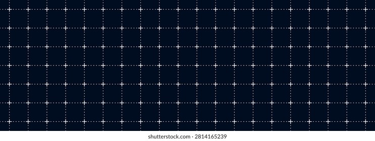 Dark blue dashed cross grid background