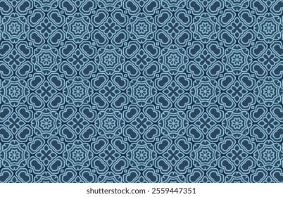 Dark blue decorative textile design