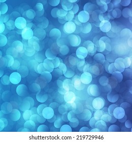 Dark blue Defocused Light, Flickering Lights, Vector abstract festive background with bokeh defocused lights.