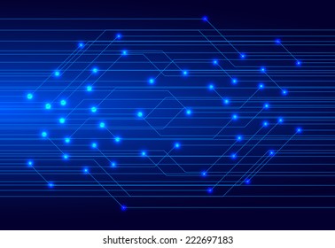 Dark blue Defocused Light, Flickering Lights, Vector abstract festive background with bokeh defocused lights. universe, galaxies, stars. 
