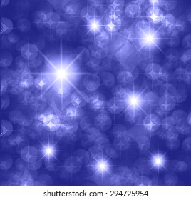 dark blue Defocused Light, Flickering Lights, Vector abstract festive background with bokeh defocused lights. star.