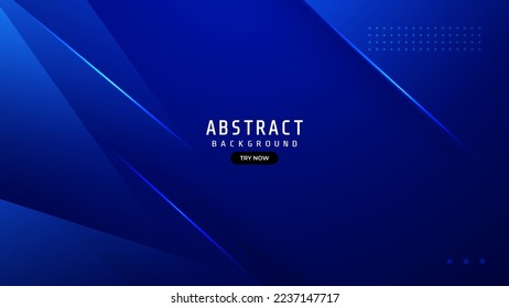 Dark blue diagonal background with dynamic shapes composition, futuristic concept for graphic design, backdrop, poster, banner, slideshow and landing page.