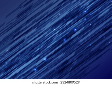 Dark blue diagonal speed lines background