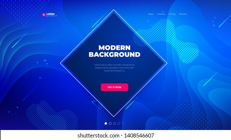 Dark blue Diamond Liquid color background design for Landing page site. Fluid gradient shapes composition. Futuristic design posters. Eps10 vector. Dark blue Diamond Liquid color background design for Landing page site. Fluid gradient shapes composition. Futuristic design posters. Eps10 vector.