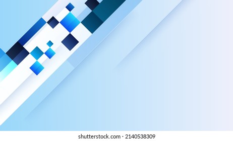 Dunkelblaue digitale Kunst und Licht auf mittlerem, maritimen Hintergrund. Premium-Hintergrund-Design mit dunkelblauen Linienmustern. Horizontale Vektorvorlage für digitales Luxusbanner
