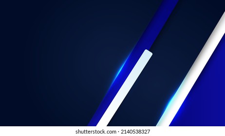 Dark blue digital art and light in middle, navy presentation background. Premium background design with dark blue line pattern. Vector horizontal template for digital luxury business banner