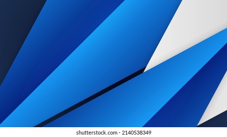 Arte digital azul oscuro y luz en el medio, fondo de presentación naval. Diseño de fondo premium con un patrón de línea azul oscuro. Plantilla horizontal vectorial para banner de negocios de lujo digital