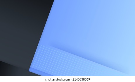 Dark blue digital art and light in middle, navy presentation background. Premium background design with dark blue line pattern. Vector horizontal template for digital luxury business banner