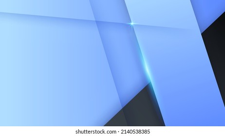 Dark blue digital art and light in middle, navy presentation background. Premium background design with dark blue line pattern. Vector horizontal template for digital luxury business banner
