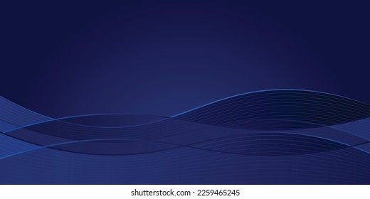 dark blue digital art and light in the middle, dark blue color design background. vector design