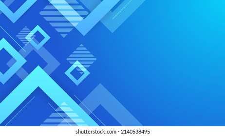 Diseño de fondo digital premium azul oscuro con un patrón de línea azul oscuro. Plantilla horizontal vectorial para banner de negocios de lujo digital, fondos de presentación azul