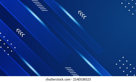 Dark blue digital premium background design with dark blue line pattern. Vector horizontal template for digital luxury business banner, presentation backgrounds blue
