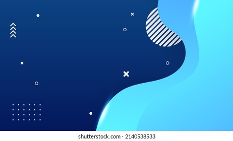 Dark Blue Digital Premium Background Design Stock Vector (Royalty Free ...