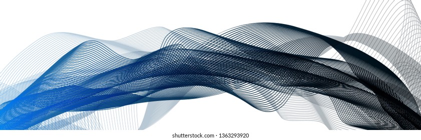 Dark Blue Digital Sound Wave on white Background,technology and earthquake wave diagram concept,design for music studio and science,Vector Illustration.
