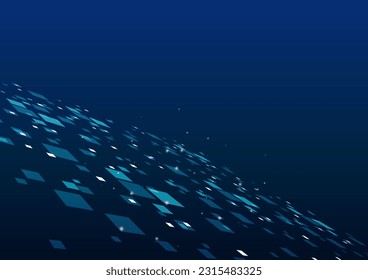 dark blue digital technology background