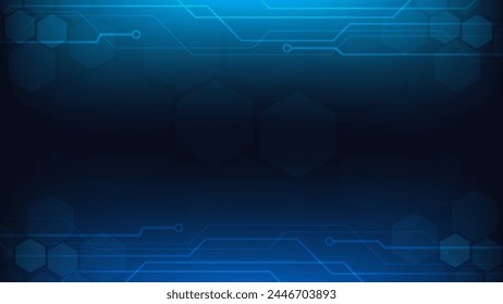 Fondo de tecnología digital azul oscuro. Fondo futurista para varios proyectos de diseño como Sitios web, presentaciones, materiales impresos, publicaciones en redes sociales 