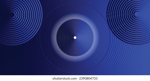 dark  blue dynamic abstract vector background with diagonal lines. 3d business presentation banner cover for sales event evening party. Fast moving circles, soft wave lines vector blue background 