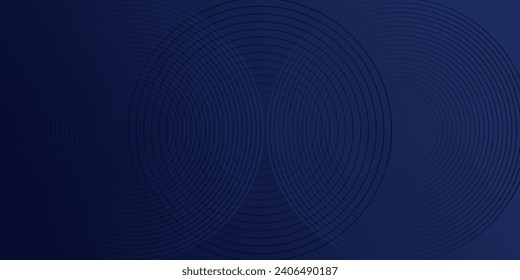 dark blue dynamic abstract vector background with diagonal lines. 3d business presentation banner cover for sales event evening party. Fast moving circles, soft wave lines circle modern