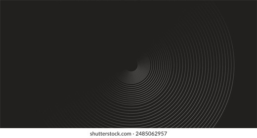 dark blue dynamic abstract vector background with diagonal lines. 3d business presentation banner cover for sales event evening party. Fast moving circles, soft wave lines circle