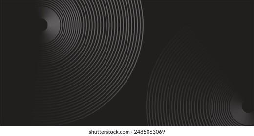 dark blue dynamic abstract vector background with diagonal lines. 3d business presentation banner cover for sales event evening party. Fast moving circles, soft wave lines circle