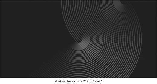 dark blue dynamic abstract vector background with diagonal lines. 3d business presentation banner cover for sales event evening party. Fast moving circles, soft wave lines circle