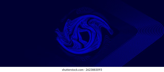 dark blue dynamic abstract vector on blue background with diagonal lines. Trendy classic colors . 3d cover of business presentation banner for sale evening party event. A fast-moving soft dot shadow