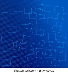 The dark blue electronic technology background design for 2020