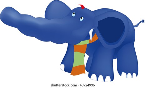 dark blue elephant