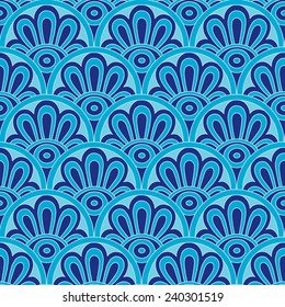 dark blue ethnic seamless tile