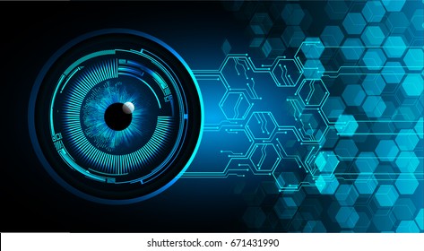 Dark blue eye color Light Abstract Technology background for computer graphic website internet and business. move motion blur. 