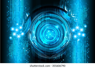 dark blue eye Light Abstract Technology background for computer graphic website internet and business. circuit. illustration. digital. infographics. binary code.