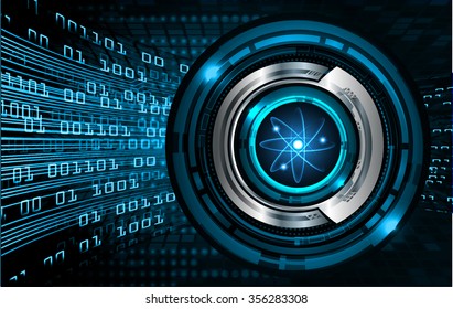 dark blue eye Light Abstract Technology background for computer graphic website internet and business. circuit. illustration. digital. infographics. binary code. scan virus