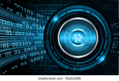 dark blue eye Light Abstract Technology background for computer graphic website internet and business. 