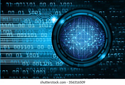 dark blue eye Light Abstract Technology background for computer graphic website internet and business. 