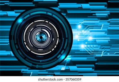 dark blue eye Light Abstract Technology background for computer graphic website internet and business. circuit. illustration. digital. infographics. binary code. vector