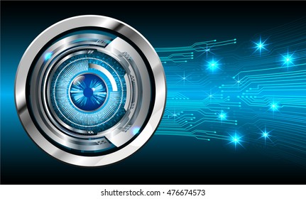 dark blue eye Light Abstract Technology background for computer graphic website internet and business. circuit. illustration. digital. infographics. binary code