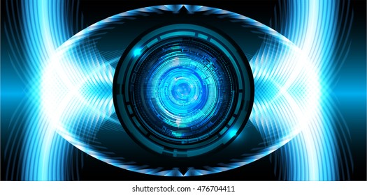 dark blue eye Light Abstract Technology background for computer graphic website internet and business. circuit. illustration. digital. infographics. binary code