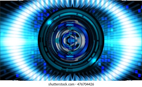 dark blue eye Light Abstract Technology background for computer graphic website internet and business. circuit. illustration. digital. infographics. binary code