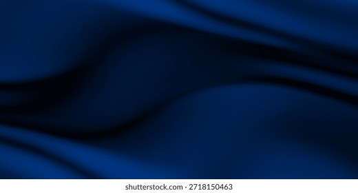 Fundo de tecido azul escuro, adequado para design gráfico luxuoso ou papel de parede. Detalhes da textura. Fundo de tapete de material têxtil macio e liso.