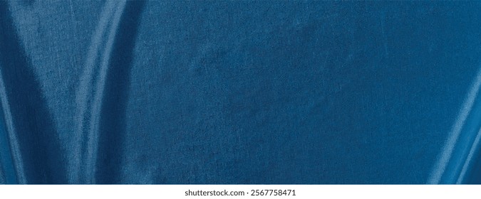 Dark blue fabric texture background. Simple background, Dark blue fabric texture banner vector background. Minimal fabric texture. Minimal dark blue fabric vector banner texture background
