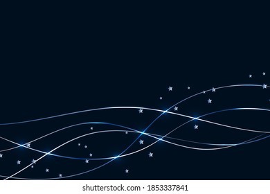 Dark blue festive background with place for text. Modern advertising and announcement background design. Vector background for holiday discounts and offers, cards, cards and banners.