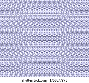 dark blue flower of life seamless vector pattern