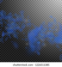 Dark blue flower petals falling down. Delicate romantic flowers falling rain. Flying petal on transparent square background. Love, romance concept. Awesome wedding invitation.