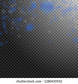 Dark blue flower petals falling down. Immaculate romantic flowers falling rain. Flying petal on transparent square background. Love, romance concept. Authentic wedding invitation.