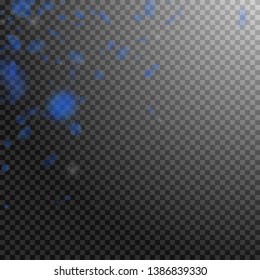Dark blue flower petals falling down. Rare romantic flowers corner. Flying petal on transparent square background. Love, romance concept. Amazing wedding invitation.